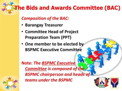 COMPOSITION OF BIDS & AWARDS COMMITTEE ( BAC ).
